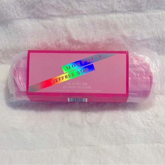 NIB MORPHE X JEFFREE STAR - 10Pcs Eye Brush Collection Set in Pink - Picture 3 of 8